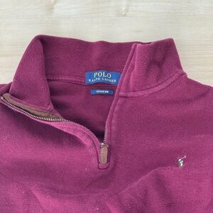 Polo Ralph Lauren - Men's Zip-Up - L - Burgundy
